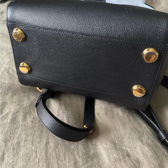 Senreve Mini Maestra - Black Pebbled Leather with Gold Hardware - Picture 8 of 10